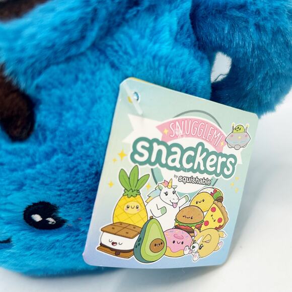 Squishable Snugglemi Snackers Hot Chocolate 6" Plush Soft Stuffed Food Blue - Picture 2 of 5